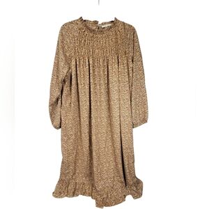 Indigo Soul Dress Prairiecore Cottagecore Grannycore Cabincore Floral Ruffle M